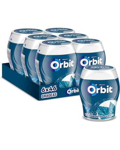 Orbit Bote de Chicles Mentol Fuerte