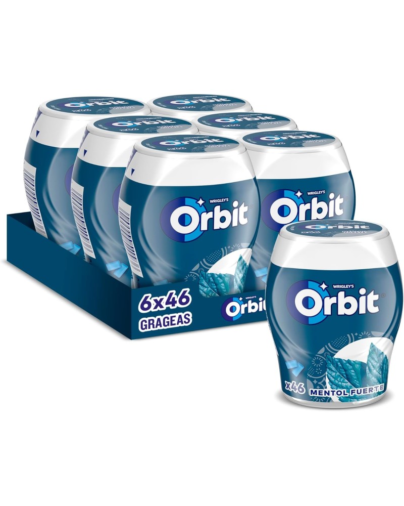 Orbit Bote de Chicles Mentol Fuerte
