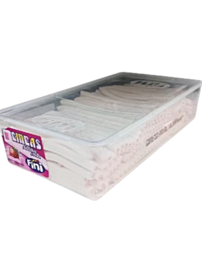 Regaliz Fini Líneas Nata Relleno de Fresa