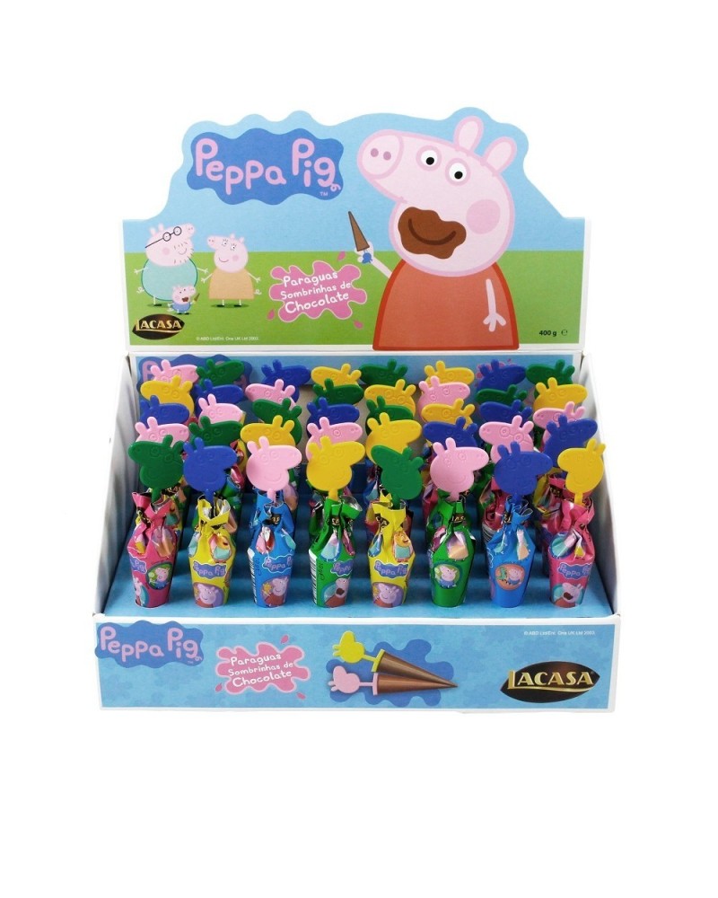 PARAGUAS DE CHOCOLATE PEPPA PIG