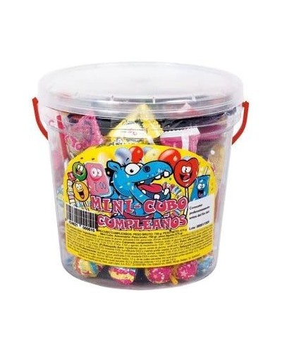MINI CUBO DE CUMPLEAÑOS SURTIDO 750GR