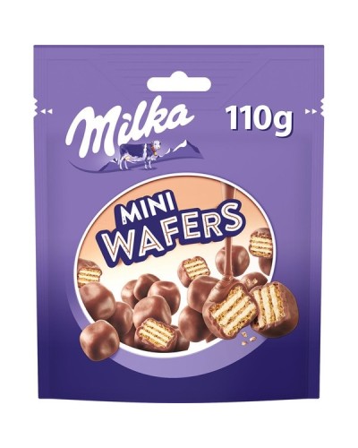 MILKA MINI WAFERS 110GR