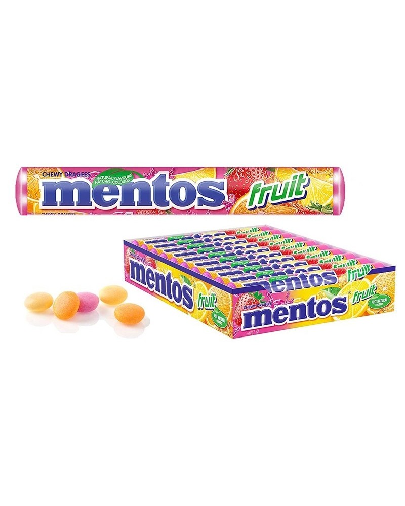 MENTOS FRUTA 20 UNIDADES