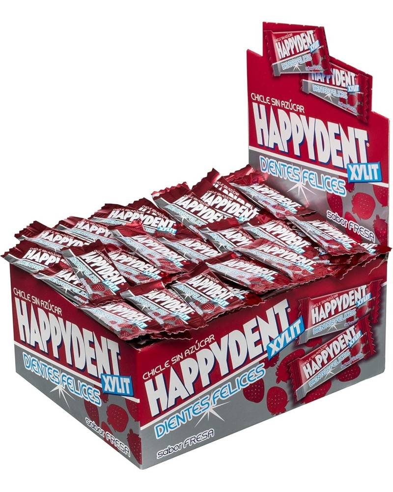 Happydent Fresa, Chicle Sin Azúcar